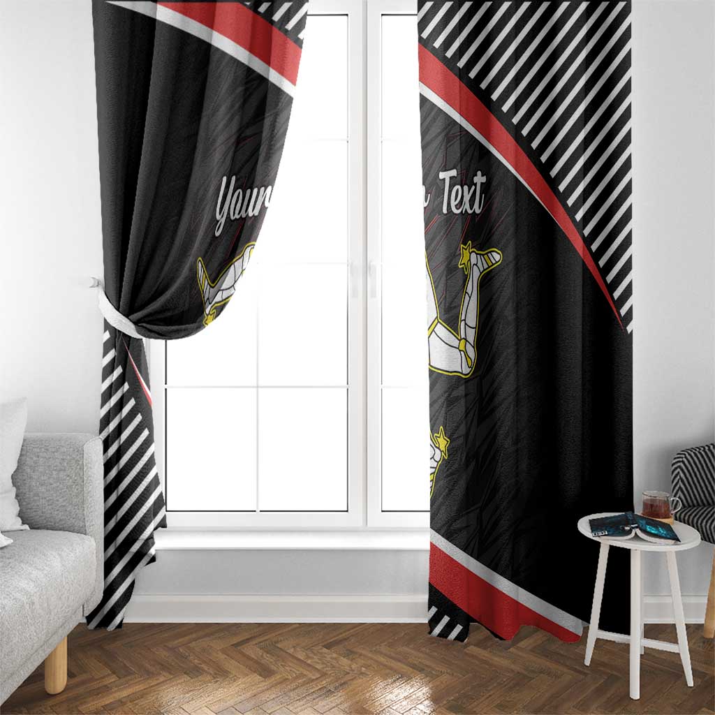 Personalized Isle of Man Window Curtain Quocunque Jeceris Stabit
