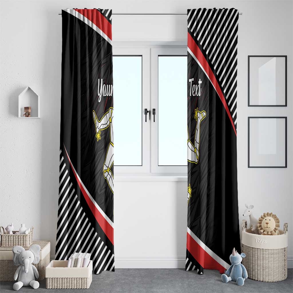 Personalized Isle of Man Window Curtain Quocunque Jeceris Stabit