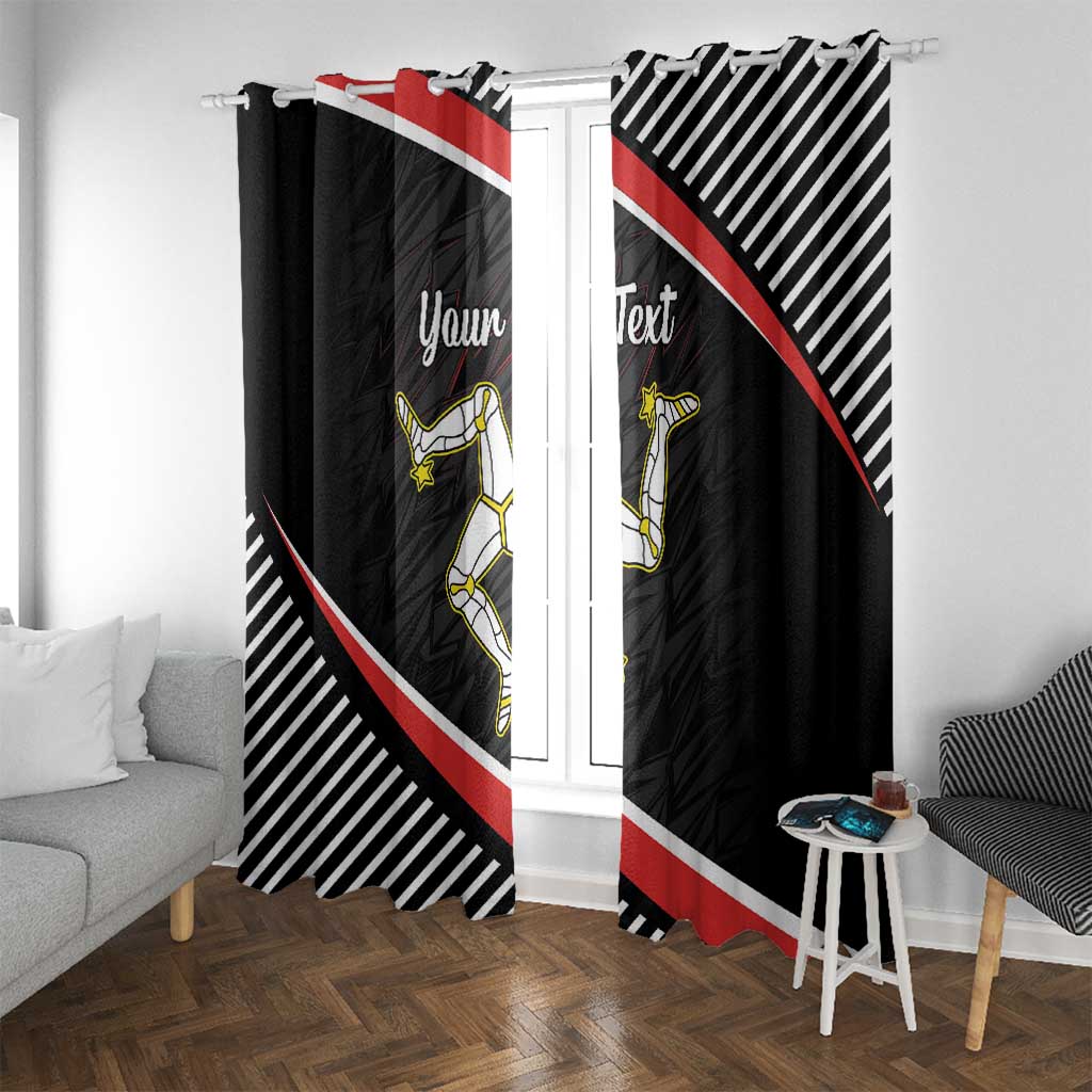 Personalized Isle of Man Window Curtain Quocunque Jeceris Stabit