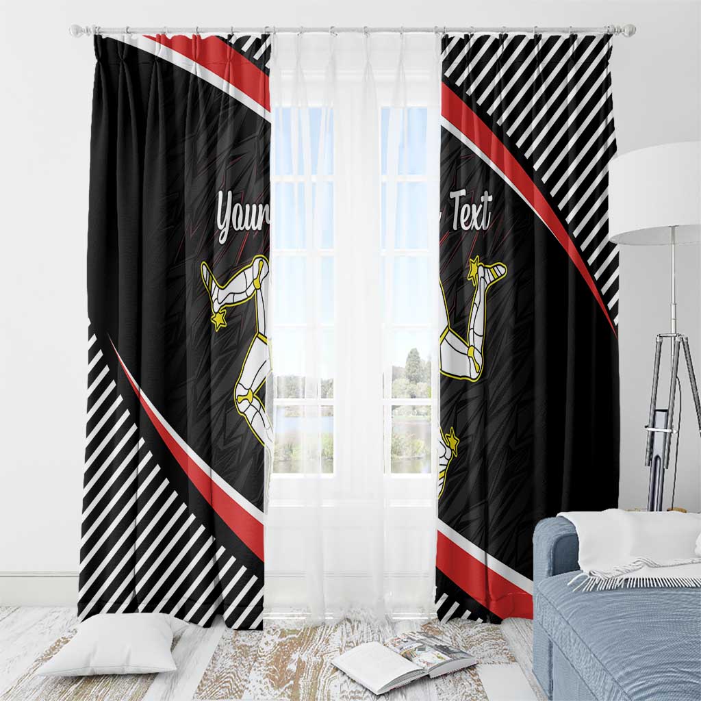 Personalized Isle of Man Window Curtain Quocunque Jeceris Stabit