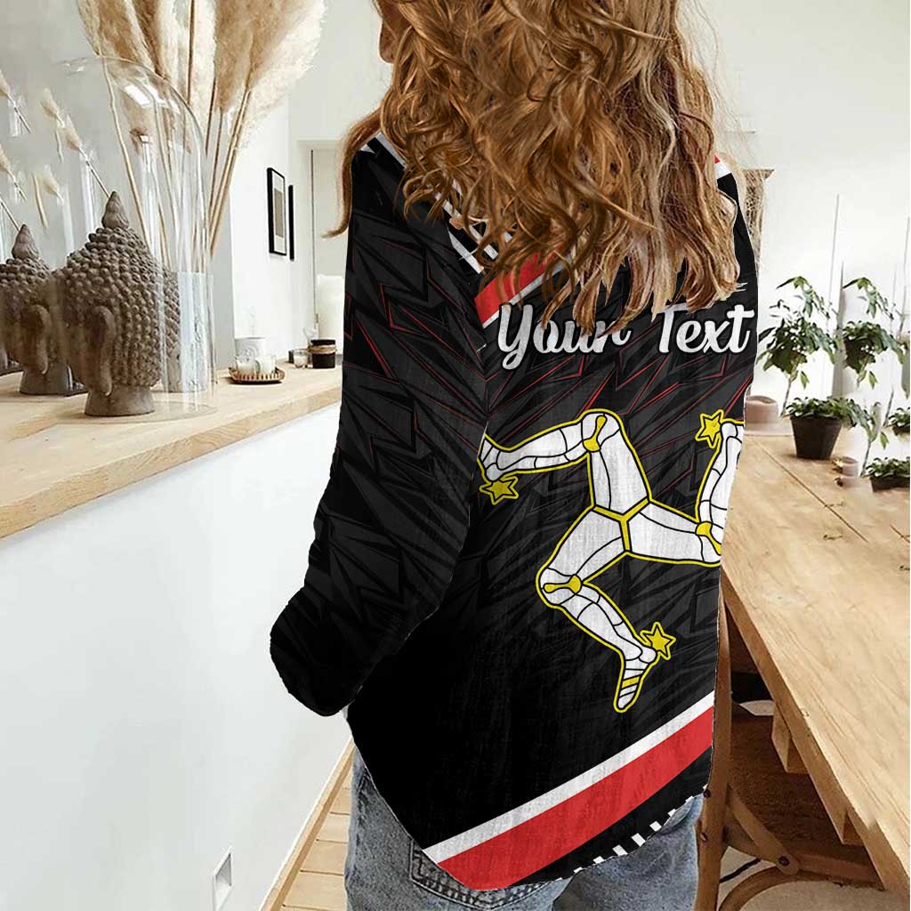 Personalized Isle of Man Women Casual Shirt Quocunque Jeceris Stabit