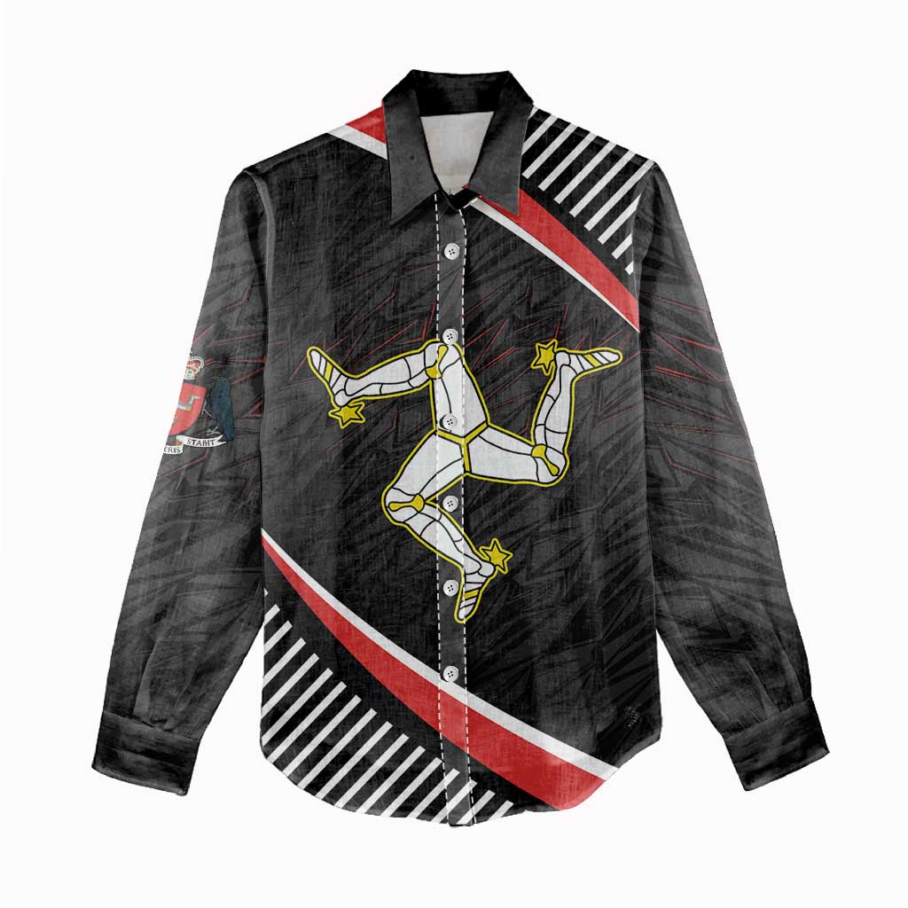 Personalized Isle of Man Women Casual Shirt Quocunque Jeceris Stabit