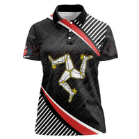 Personalized Isle of Man Women Polo Shirt Quocunque Jeceris Stabit