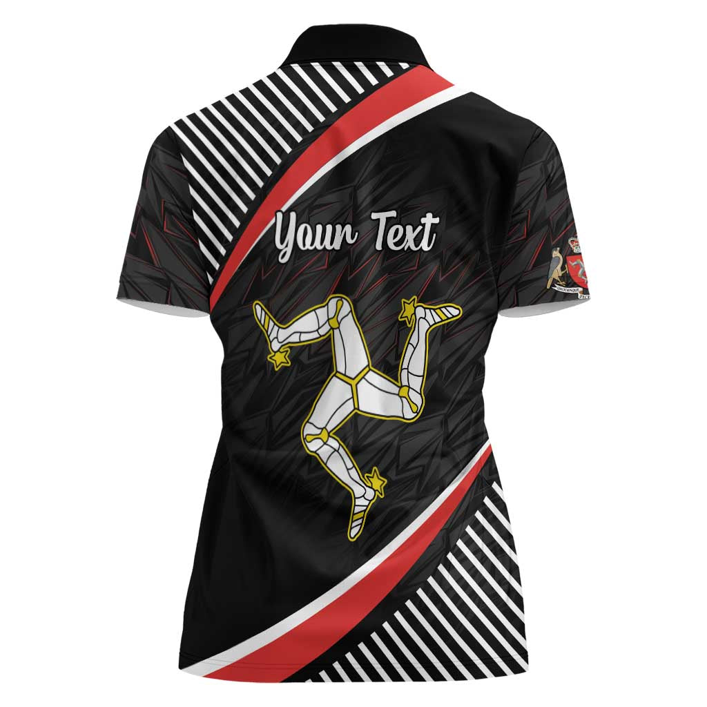 Personalized Isle of Man Women Polo Shirt Quocunque Jeceris Stabit