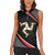 Personalized Isle of Man Women Sleeveless Polo Shirt Quocunque Jeceris Stabit
