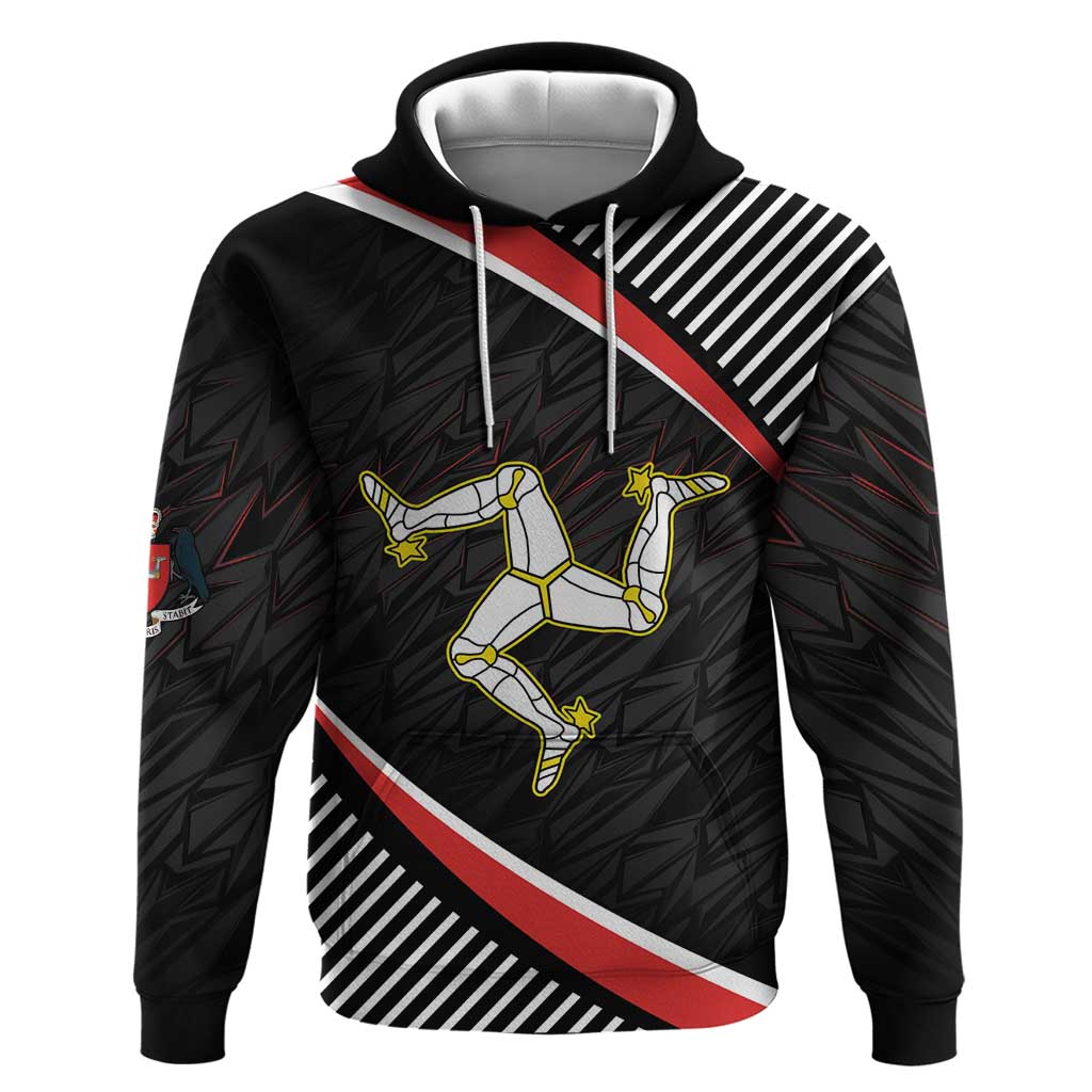 Personalized Isle of Man Zip Hoodie Quocunque Jeceris Stabit