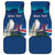 Personalized Iceland National Day Car Mats Gyrfalcon With Lupine Flower