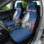 Personalized Iceland National Day Car Seat Cover Gyrfalcon With Lupine Flower