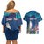 Personalized Iceland National Day Couples Matching Off Shoulder Short Dress and Hawaiian Shirt Gyrfalcon With Lupine Flower