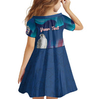 Personalized Iceland National Day Family Matching Mermaid Dress and Hawaiian Shirt Gyrfalcon With Lupine Flower