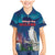 Personalized Iceland National Day Family Matching Mermaid Dress and Hawaiian Shirt Gyrfalcon With Lupine Flower