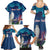 Personalized Iceland National Day Family Matching Summer Maxi Dress and Hawaiian Shirt Gyrfalcon With Lupine Flower