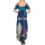 Personalized Iceland National Day Family Matching Summer Maxi Dress and Hawaiian Shirt Gyrfalcon With Lupine Flower