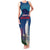 Personalized Iceland National Day Family Matching Tank Maxi Dress and Hawaiian Shirt Gyrfalcon With Lupine Flower