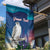 Personalized Iceland National Day Garden Flag Gyrfalcon With Lupine Flower