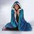 Personalized Iceland National Day Hooded Blanket Gyrfalcon With Lupine Flower