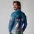 Personalized Iceland National Day Long Sleeve Polo Shirt Gyrfalcon With Lupine Flower