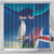 Personalized Iceland National Day Shower Curtain Gyrfalcon With Lupine Flower