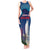 Personalized Iceland National Day Tank Maxi Dress Gyrfalcon With Lupine Flower