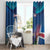 Personalized Iceland National Day Window Curtain Gyrfalcon With Lupine Flower