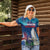 Personalized Iceland National Day Women Polo Shirt Gyrfalcon With Lupine Flower