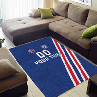 Custom Iceland Football Area Rug Strakarnir Okkar Celtic Pattern