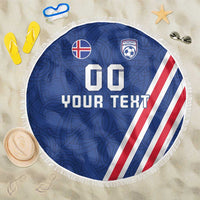 Custom Iceland Football Beach Blanket Strakarnir Okkar Celtic Pattern