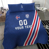Custom Iceland Football Bedding Set Strakarnir Okkar Celtic Pattern