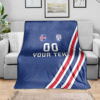 Custom Iceland Football Blanket Strakarnir Okkar Celtic Pattern