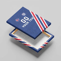 Custom Iceland Football Canvas Wall Art Strakarnir Okkar Celtic Pattern