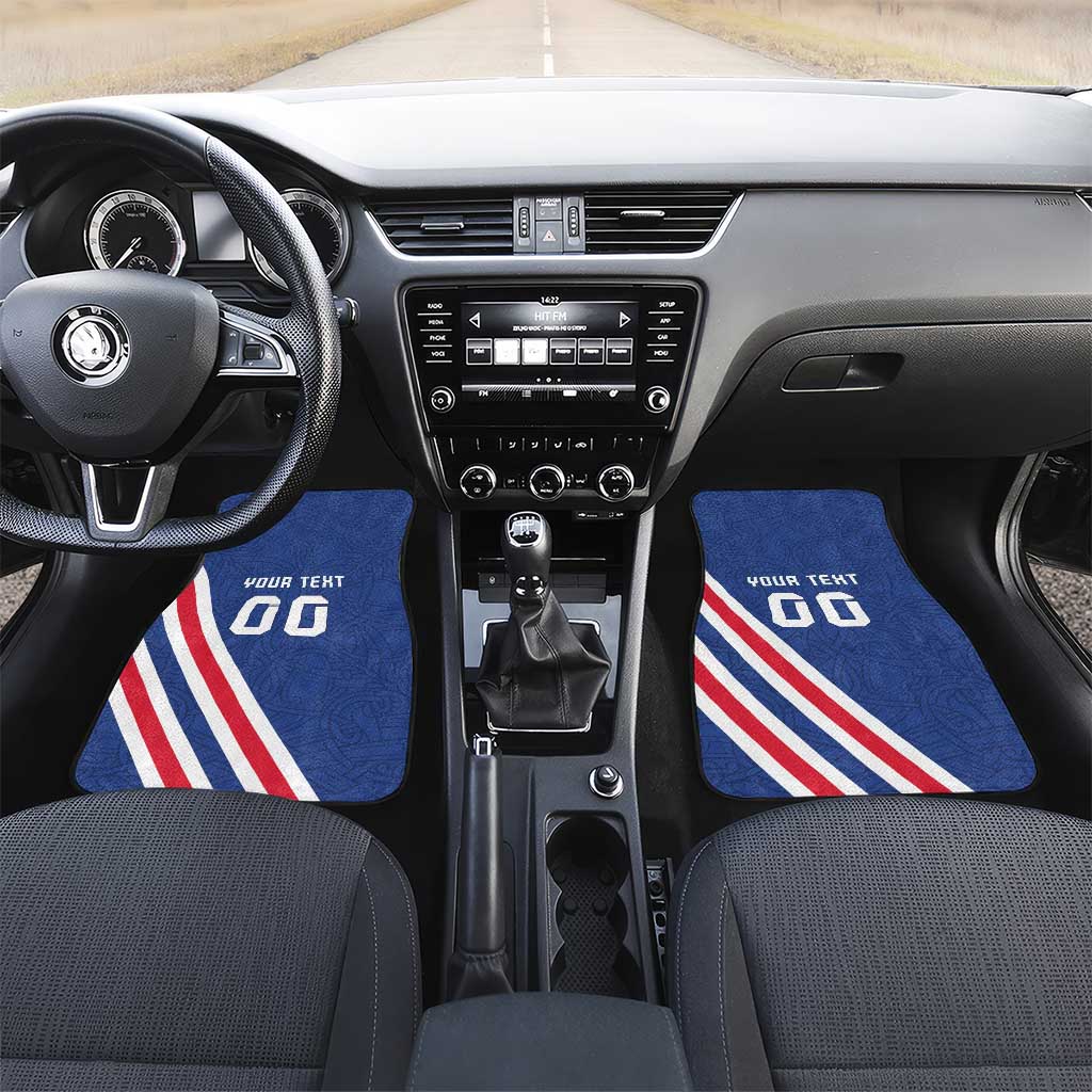 Custom Iceland Football Car Mats Strakarnir Okkar Celtic Pattern