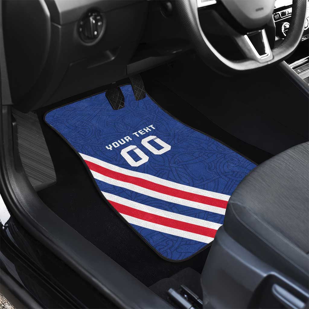 Custom Iceland Football Car Mats Strakarnir Okkar Celtic Pattern