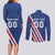 Custom Iceland Football Couples Matching Long Sleeve Bodycon Dress and Long Sleeve Button Shirt Strakarnir Okkar Celtic Pattern
