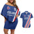 Custom Iceland Football Couples Matching Off Shoulder Short Dress and Hawaiian Shirt Strakarnir Okkar Celtic Pattern