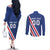 Custom Iceland Football Couples Matching Off The Shoulder Long Sleeve Dress and Long Sleeve Button Shirt Strakarnir Okkar Celtic Pattern