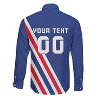 Custom Iceland Football Family Matching Long Sleeve Bodycon Dress and Hawaiian Shirt Strakarnir Okkar Celtic Pattern