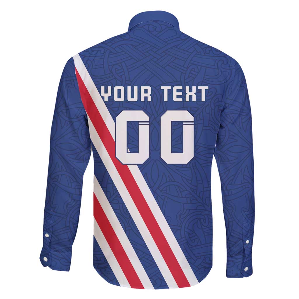 Custom Iceland Football Family Matching Mermaid Dress and Hawaiian Shirt Strakarnir Okkar Celtic Pattern