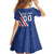 Custom Iceland Football Family Matching Off The Shoulder Long Sleeve Dress and Hawaiian Shirt Strakarnir Okkar Celtic Pattern