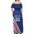 Custom Iceland Football Family Matching Off Shoulder Maxi Dress and Hawaiian Shirt Strakarnir Okkar Celtic Pattern