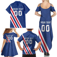 Custom Iceland Football Family Matching Summer Maxi Dress and Hawaiian Shirt Strakarnir Okkar Celtic Pattern