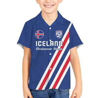 Custom Iceland Football Family Matching Summer Maxi Dress and Hawaiian Shirt Strakarnir Okkar Celtic Pattern
