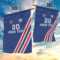 Custom Iceland Football Garden Flag Strakarnir Okkar Celtic Pattern