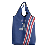 Custom Iceland Football Grocery Bag Strakarnir Okkar Celtic Pattern