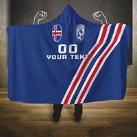 Custom Iceland Football Hooded Blanket Strakarnir Okkar Celtic Pattern