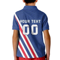 Custom Iceland Football Kid Polo Shirt Strakarnir Okkar Celtic Pattern