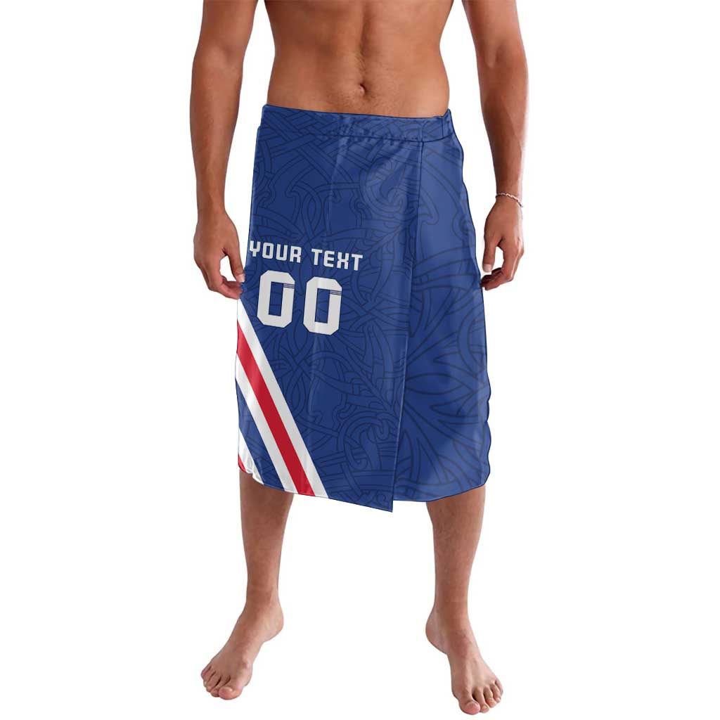 Custom Iceland Football Lavalava Strakarnir Okkar Celtic Pattern