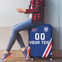Custom Iceland Football Luggage Cover Strakarnir Okkar Celtic Pattern