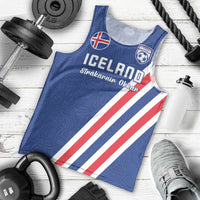 Custom Iceland Football Men Tank Top Strakarnir Okkar Celtic Pattern