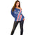 Custom Iceland Football Off Shoulder Sweater Strakarnir Okkar Celtic Pattern