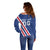 Custom Iceland Football Off Shoulder Sweater Strakarnir Okkar Celtic Pattern